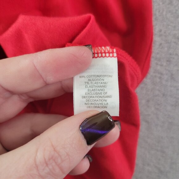 Victoria's Secret‎ Womens Red Lace Trim Tank Top Large L Camisole Sleepwear Vibe - Picture 6 of 8